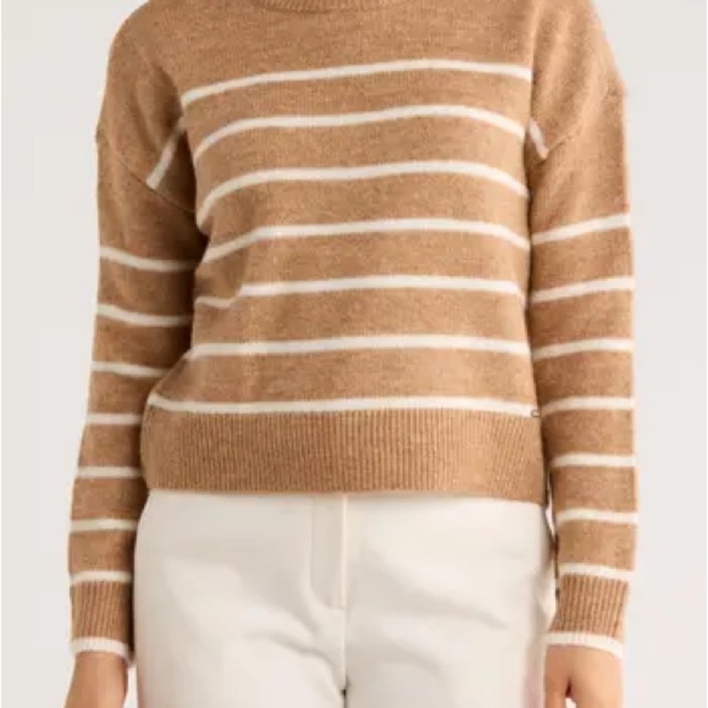 Jason Wu Tan and White Striped Sweater